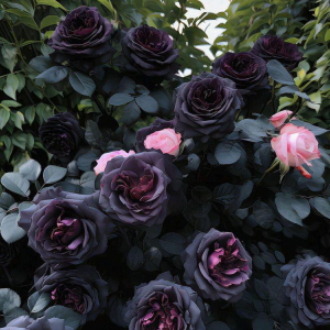 Роза Черная купить по цене от 450р. в интернет-магазине «Посадика» с доставкой почтой в в Петропавловск-Камчатскийе и по всей России – [изображение №1].