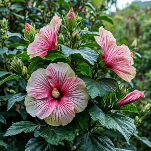 Гибискус Иден Бьюти купить по цене от 460р. в интернет-магазине «Посадика» с доставкой почтой в в Петропавловск-Камчатскийе и по всей России – [изображение №1].